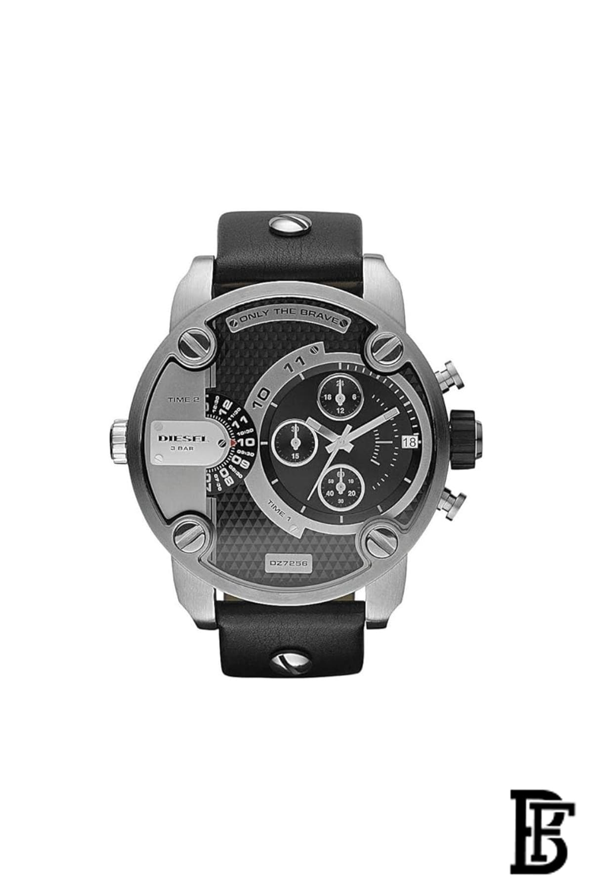 DIESEL Men's Little Daddy Chronograph Leather Watch DZ7256 image 0