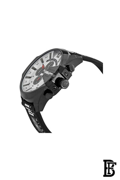 DIESEL Men's Mega Chief Round Shape Fabric Chronograph Wrist Watch 51 mm - Black - DZ4512 image 2