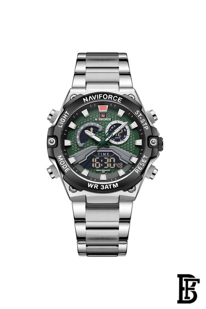 NAVIFORCE NF9207 S/B/GN MEN'S Stainless Steel Analog Wrist Watch image 1