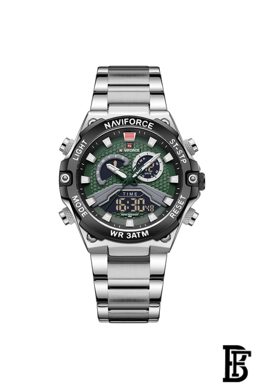 NAVIFORCE NF9207 S/B/GN MEN'S Stainless Steel Analog Wrist Watch image 1