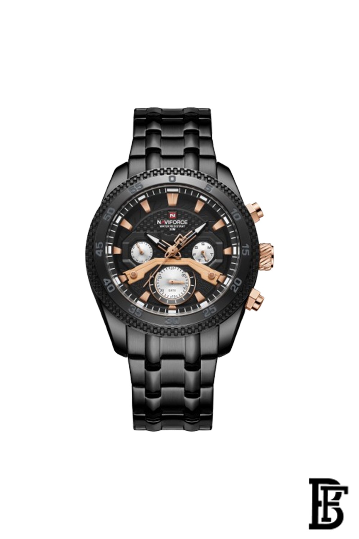 NAVIFORCE NF9222  BB MEN'S Stainless Steel Wrist Watch image 1