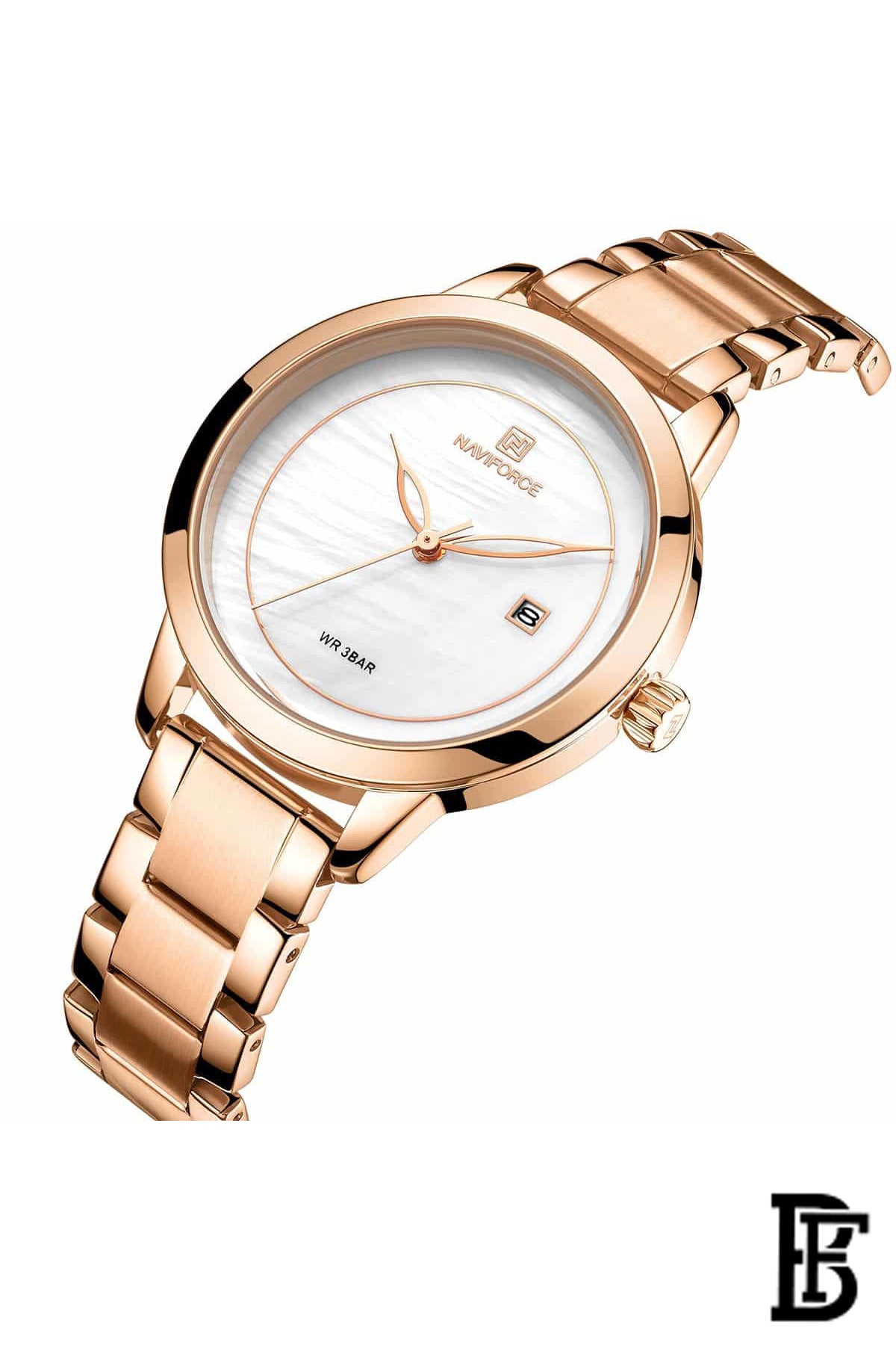 Naviforce NF5008 RGW      Women's Analog Stainless Steel Watch image 2