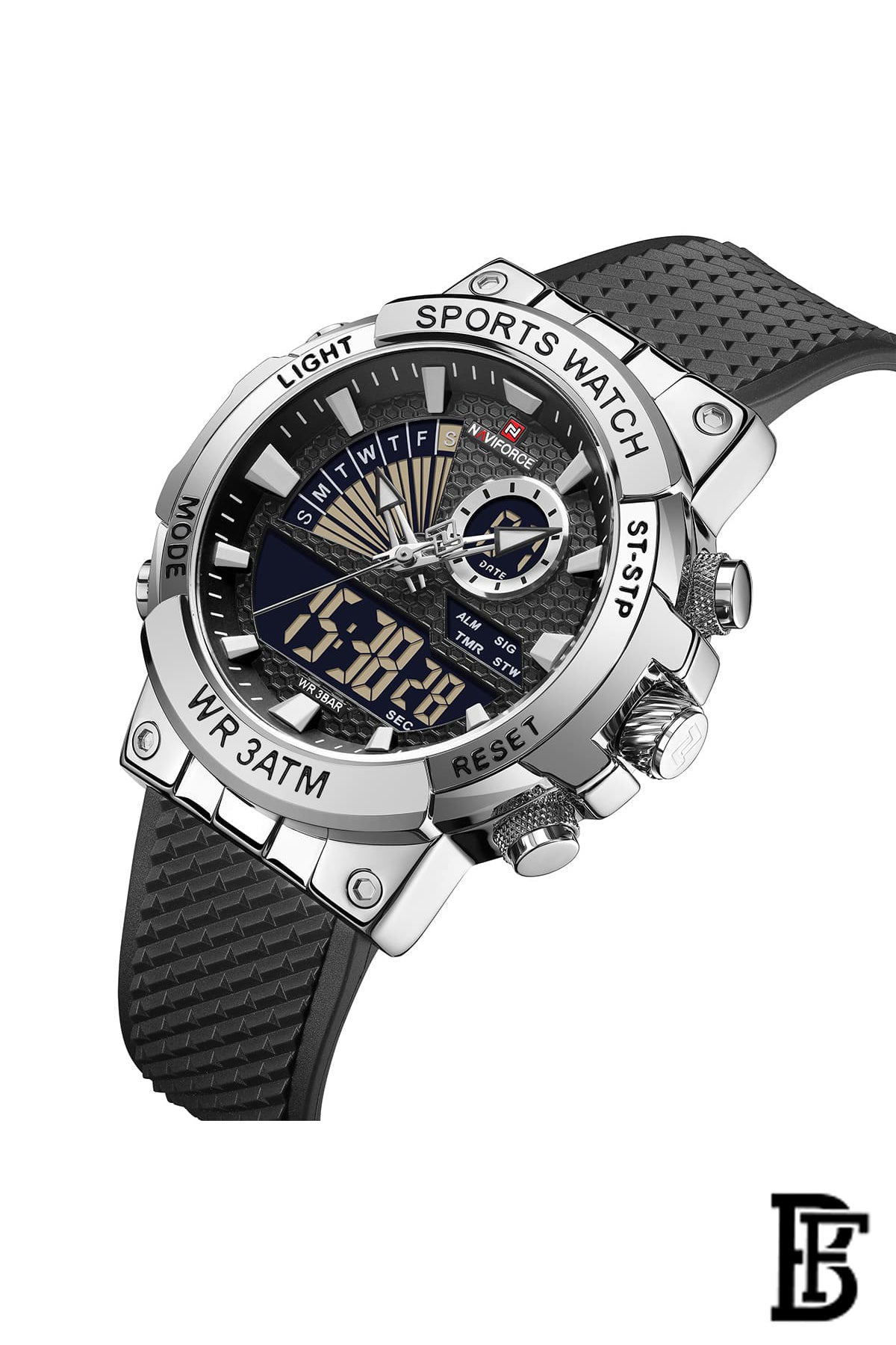 Naviforce NF9219 S/W/B    Men's Analog Leather Watch image 2