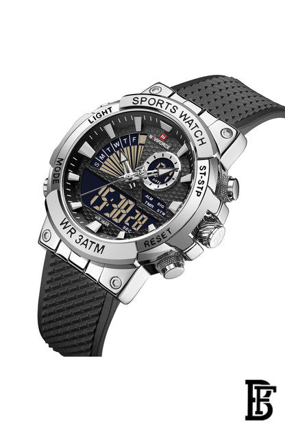 Naviforce NF9219 S/W/B    Men's Analog Leather Watch image 2