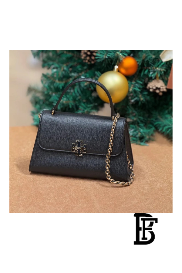 Tory Burch Black Leather Women Handbag Z4503 – Elegant Everyday Shoulder Bag image 3