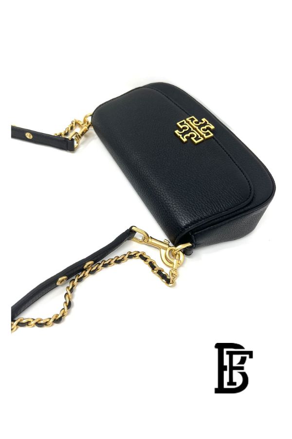 Tory Burch Black Leather Women Handbag 138772 001 – Elegant Everyday Shoulder Bag image 7