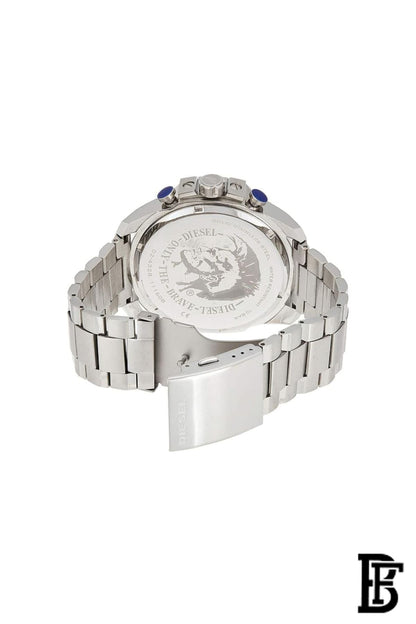DIESEL Men's Mega Chief Round Shape Stainless Steel Chronograph Wrist Watch 54 mm - Silver - DZ4328 image 3
