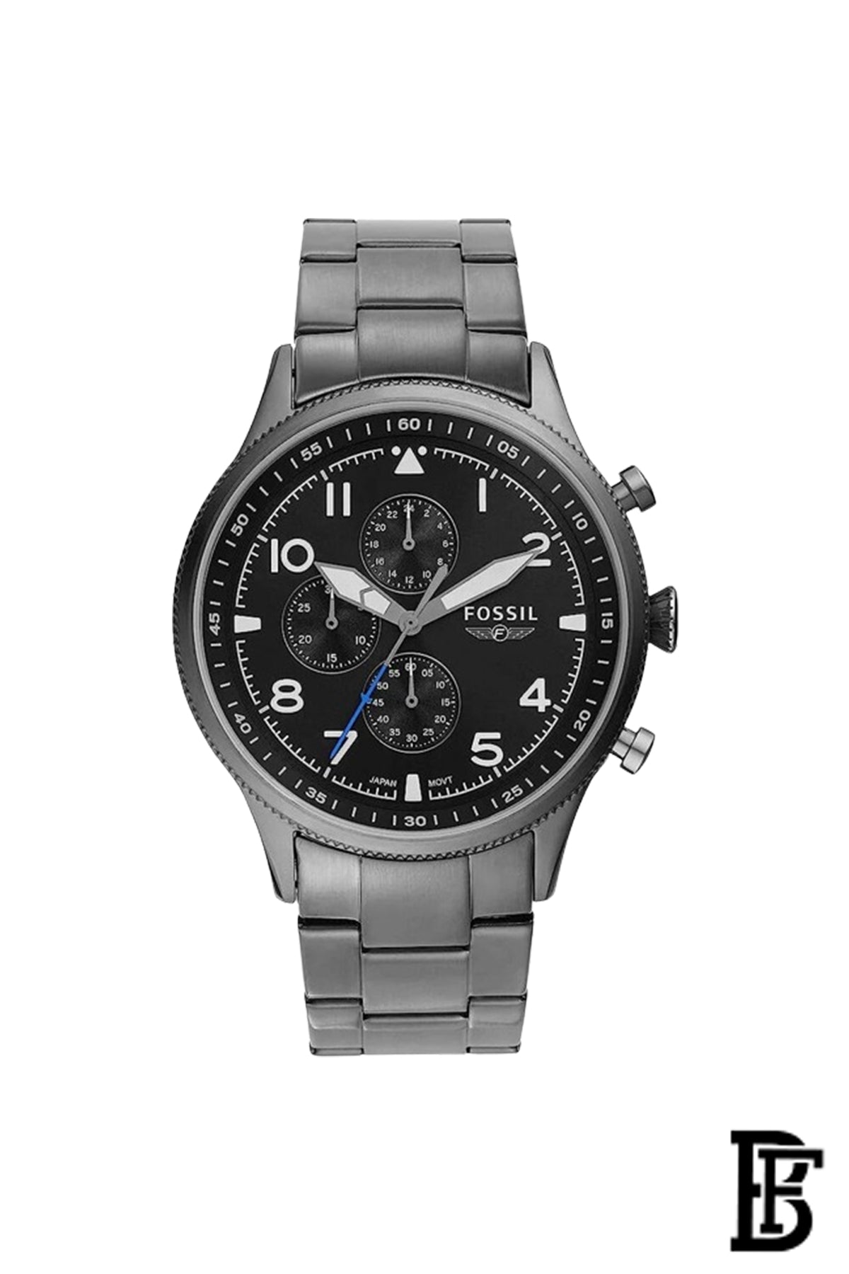 pilot chronograph smoke stainless steel men's watch fs5834 image 0