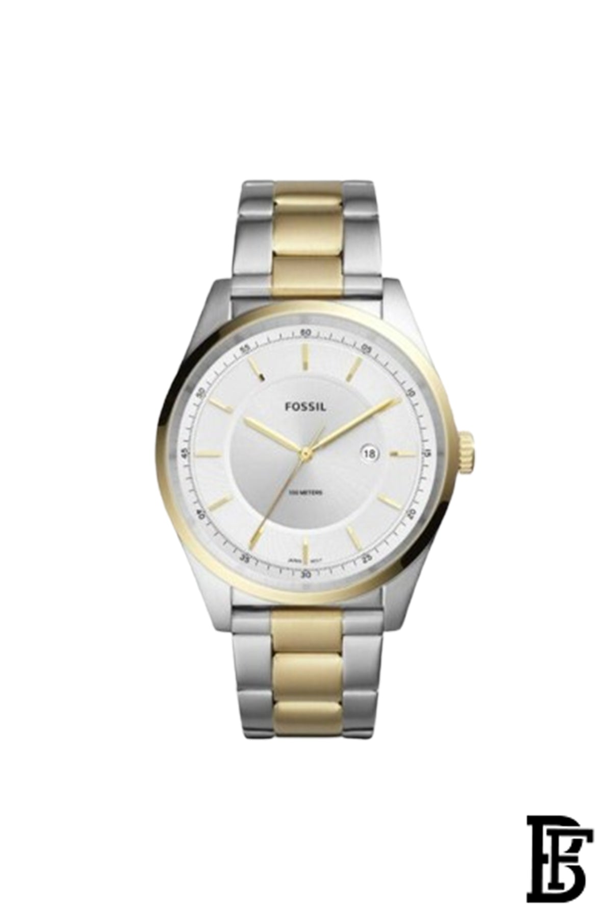 Fossil Men's Mathis Silver Round Stainless Steel Watch - FS5426 image 1