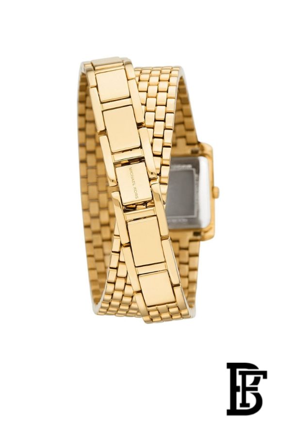 Michael Kors Emery Pave Double Wind Watch with White Dial and Stainless Steel Bracelet for Women - MK4833 image 2