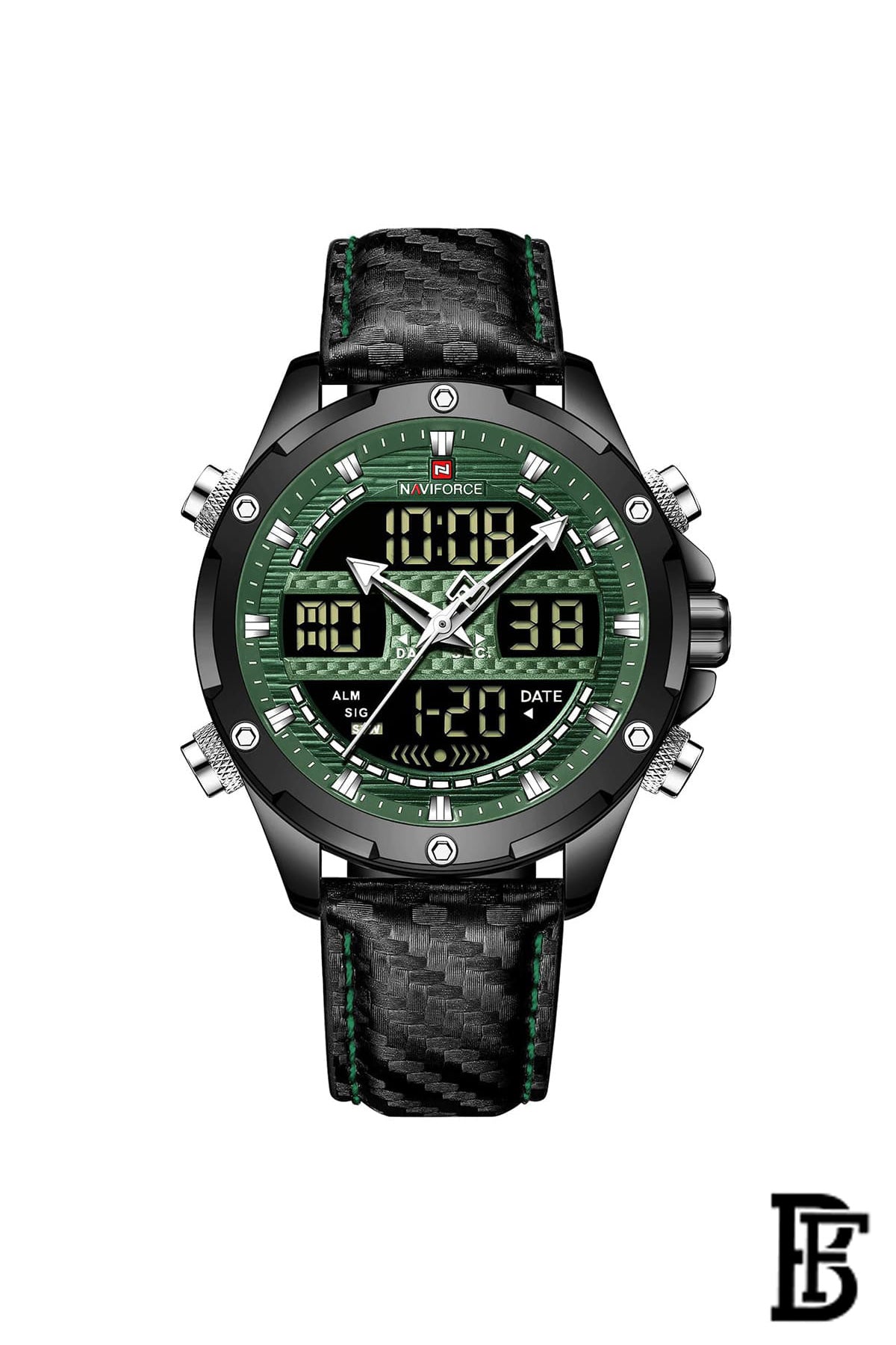 Naviforce NF9194 BGNB      Men's Analog Leather Watch image 1