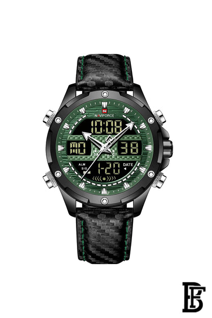 Naviforce NF9194 BGNB      Men's Analog Leather Watch image 1