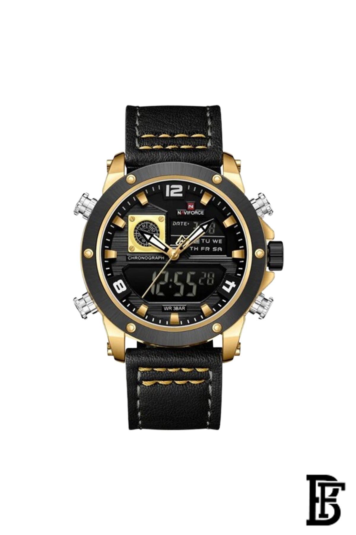 Naviforce NF9236 GBG  Men's Analog Leather Watch image 1