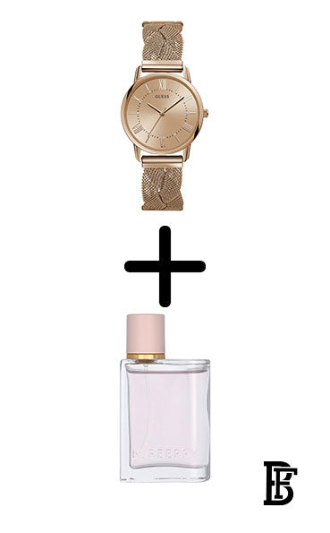 GUESS Women's Analog Quartz Watch W1143L3 + Gift perfume Tester 30 ml image 0