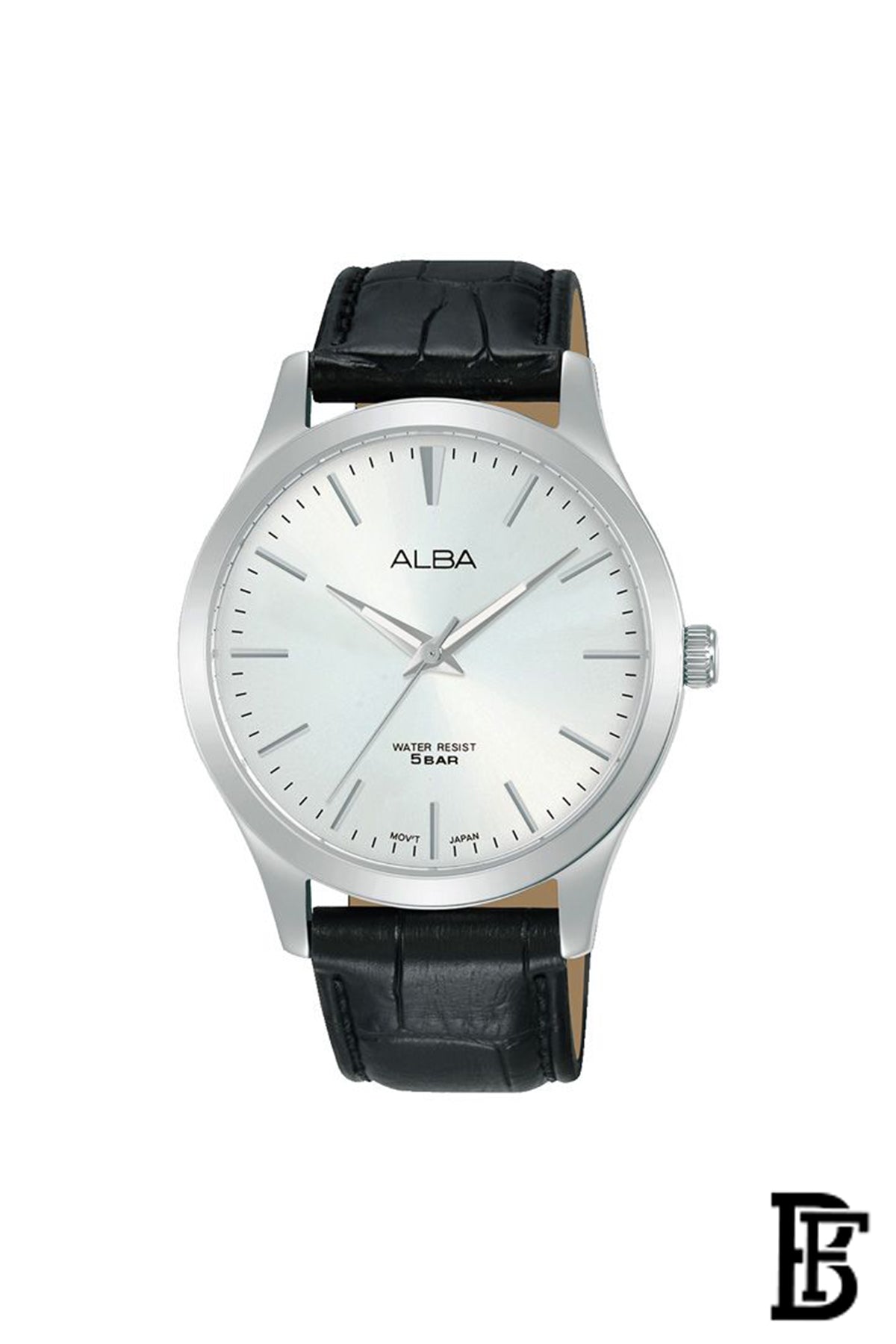 Alba ARSZ03X Men's Leather  Quartz Analog Wrist Watch  Warranty from Elaraby Group + Gift Versace Eros For Men PU100 image 2