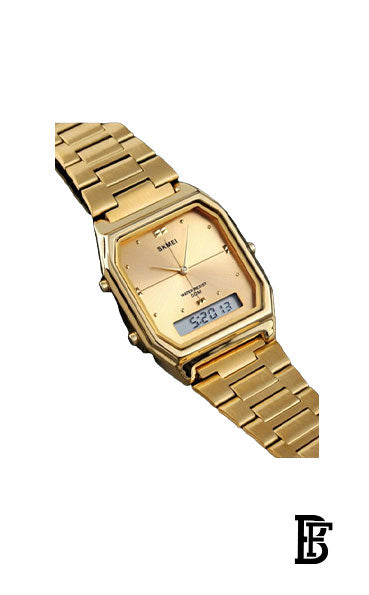 SKMEI  Men's Stainless Steel Watch SK1220 Gold image 3