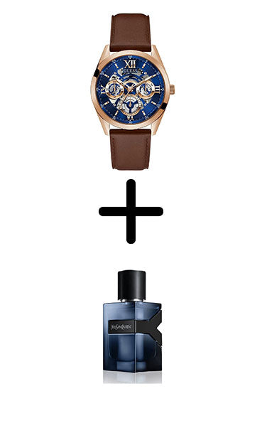 GUESS GW0389G3 MEN’s analog LEATHER WATCH  + Gift perfume tester 30 ml image 0
