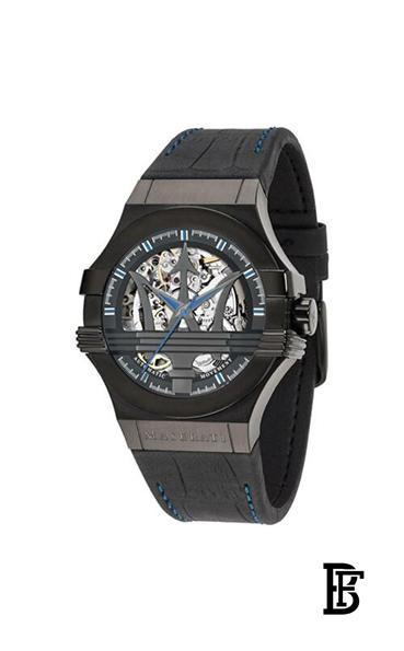 MASERATI Men's Leather Analog Watch R8821108009 image 5