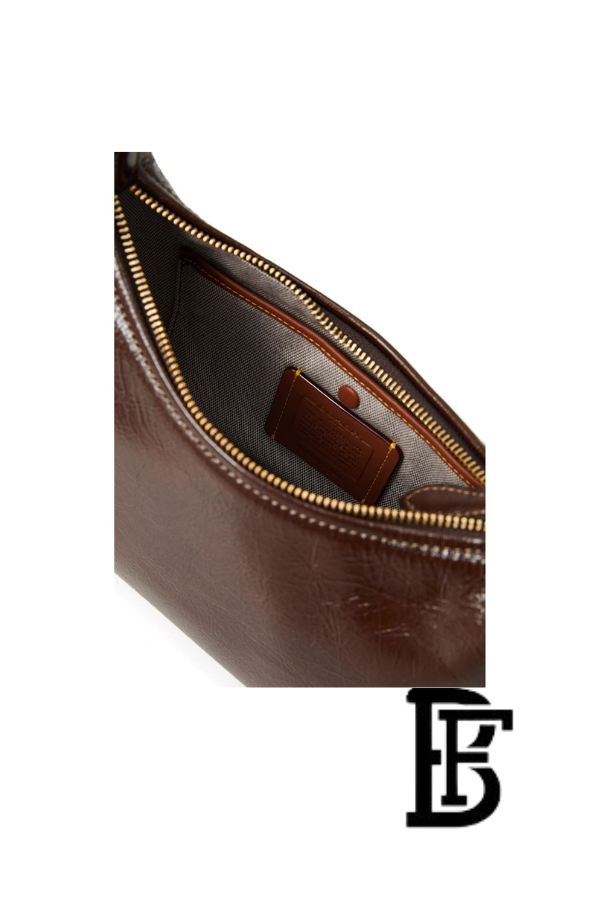 Coach Dark Brown Women Shoulder Bag Cad75 B4Mpl– Elegant Everyday Shoulder Bag image 5