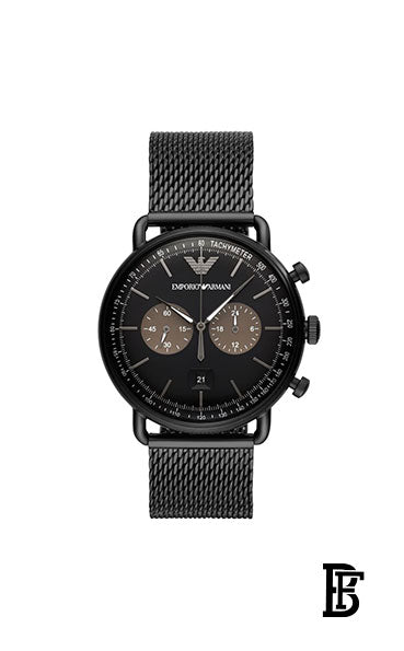 EMPORIO ARMANI Men's Metal Analog Wrist Watch AR11142 + Gift perfume tester 30 ml image 2