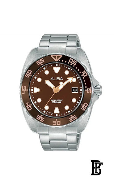 Alba AS9M89X Men's Stainless Steel Quartz  Analog Wrist Watch   Warranty from Elaraby Group image 1