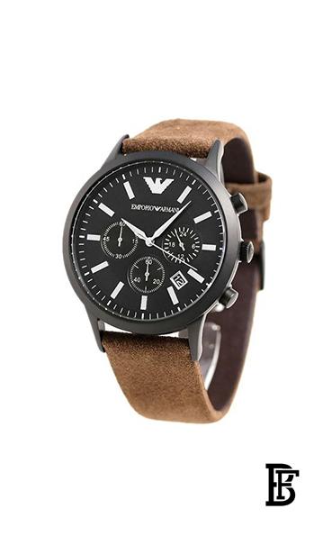 EMPORIO ARMANIMen's Leather Chronograph Watch AR11078 image 2