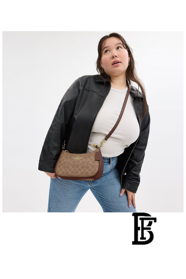 Coach Brown Women Shoulder Bag Cv933  – Elegant Everyday Shoulder Bag image 9