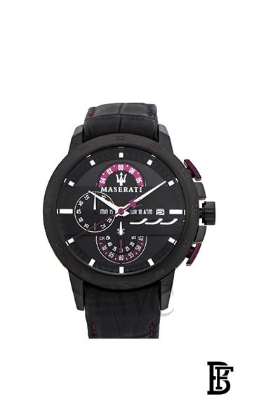 MASERATI Men's Ingegno Croc Embossed Leather Quartz Chronograph Watch R8871619003 image 1