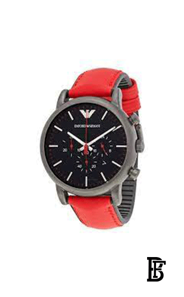 EMPORIO ARMANI Men's Leather Buckle Analog Watch ar1971 image 2