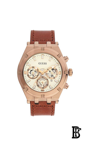 GUESS Sports Analog White Dial Men's Watch-GW0262G3, White, strap + Gift perfume tester 30 ml image 2