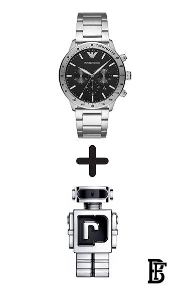 EMPORIO ARMANI Men's Water Resistant Chronograph Watch AR11241 + Gift perfume Tester 30 ml image 0