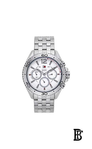 TOMMY HILFIGERMen's White Dial Band Watch 1791032 image 1