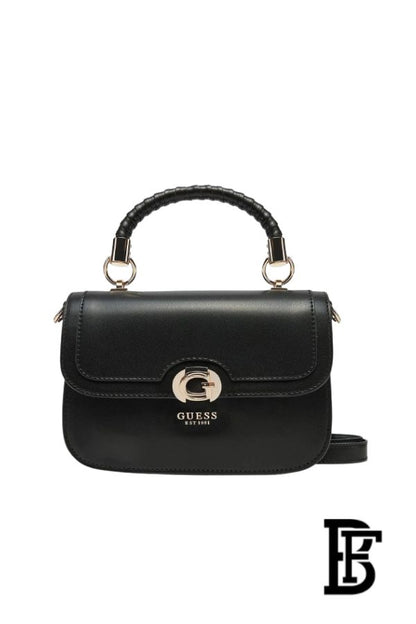 Guess Orlina Top Handle Flap Women’s Handbag – Black image 1