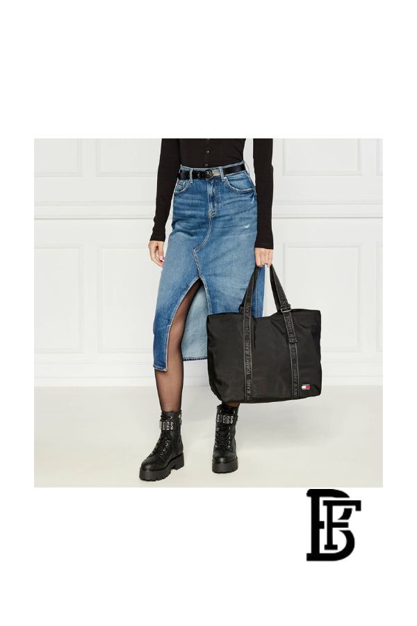 Tommy Hilfiger Black Leather Women Handbag Aw0Aw16273 – Elegant Everyday Shoulder Bag image 11