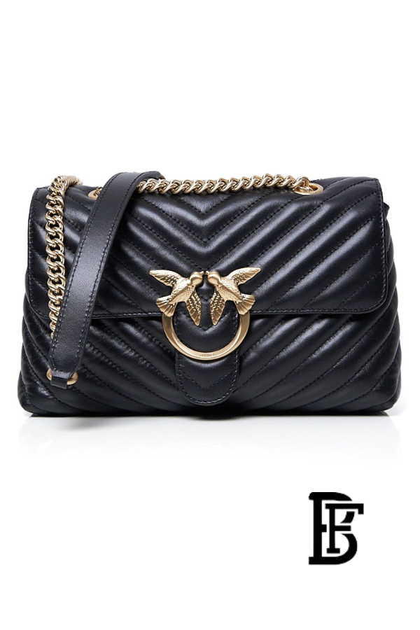 Pinko  Black Leather Women Handbag Pltt 1P22Z3 A03Z Z99Q  – Elegant Everyday Shoulder Bag image 0