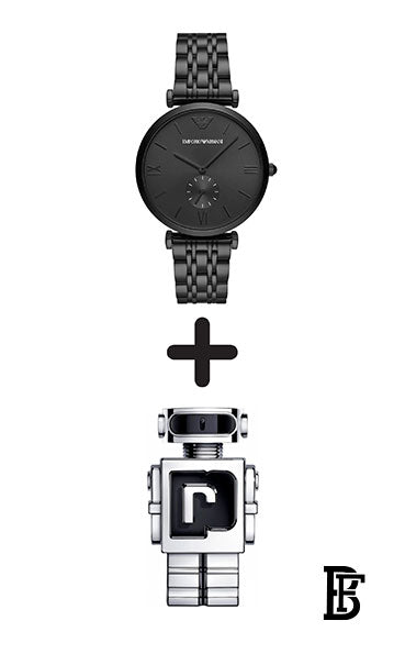 EMPORIO ARMANI Men's Gianni T Bar Stainless Steel Analog Watch AR11299 + Gift perfume Tester 30 ml image 0