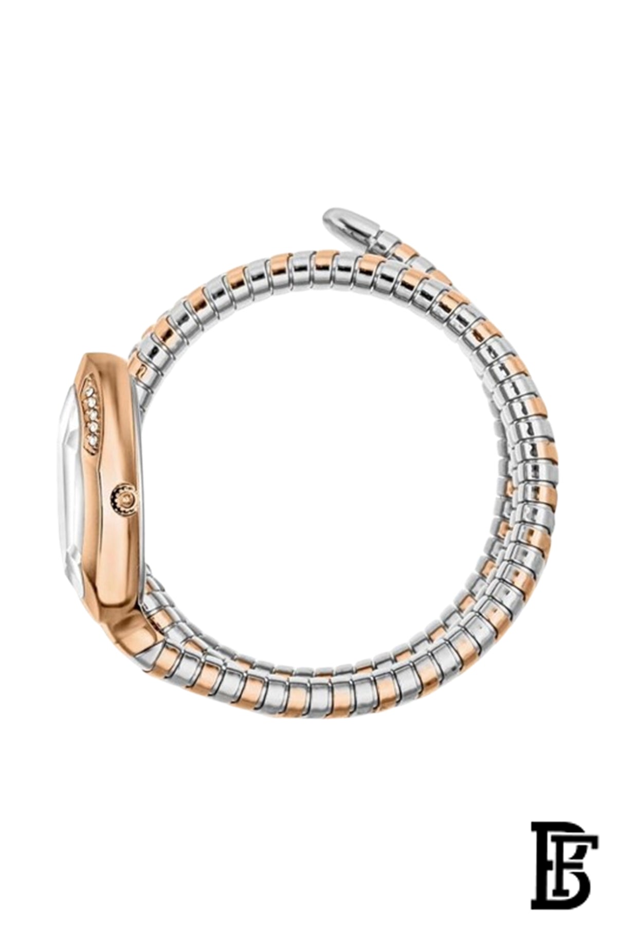Just Cavalli Women's Watch with Two-Tone Silver and Rose Gold Metal Strap, 3 ATM, JC1L224M0085, Analog image 2