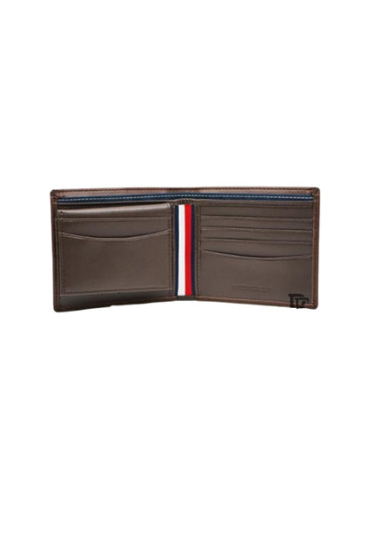 tommy-hilfiger-wallet-for-men-genuine-leather-brown-authentic-h-patterned image 4