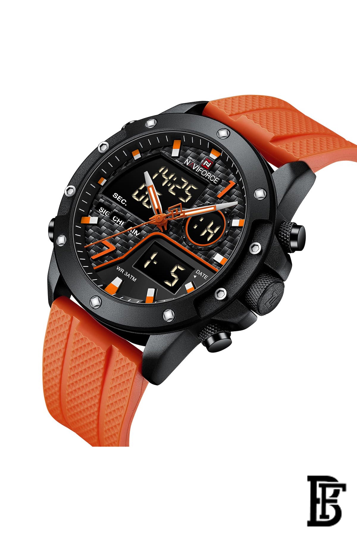 Naviforce NF9221 B/O/O    Men's Analog Leather Watch image 2