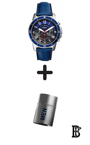 FOSSIL Men's Grant Chronograph Watch FS5373 + Gift perfume tester 30 ml image 1