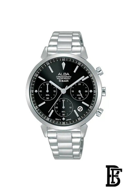 Alba AT3H41X Women's Stainless steel Quartz Chronograph Wrist Watch      Warranty from Elaraby Group image 1