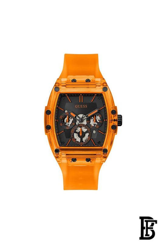 Guess Men's Watch With A Rectangular Nylon Dial In Navy Blue - GW0203G10 image 1