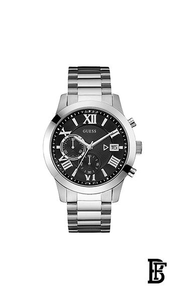 GUESS Men's Stainless Steel Chronograph Watch W0668G3 + Gift perfume Tester 30 ml image 2