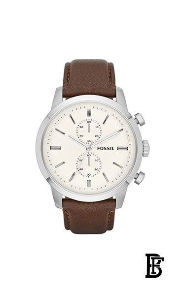 FOSSIL FS4865 Men's Townsman Water Resistant Chronograph Watch  + Gift perfume tester 30 ml image 2