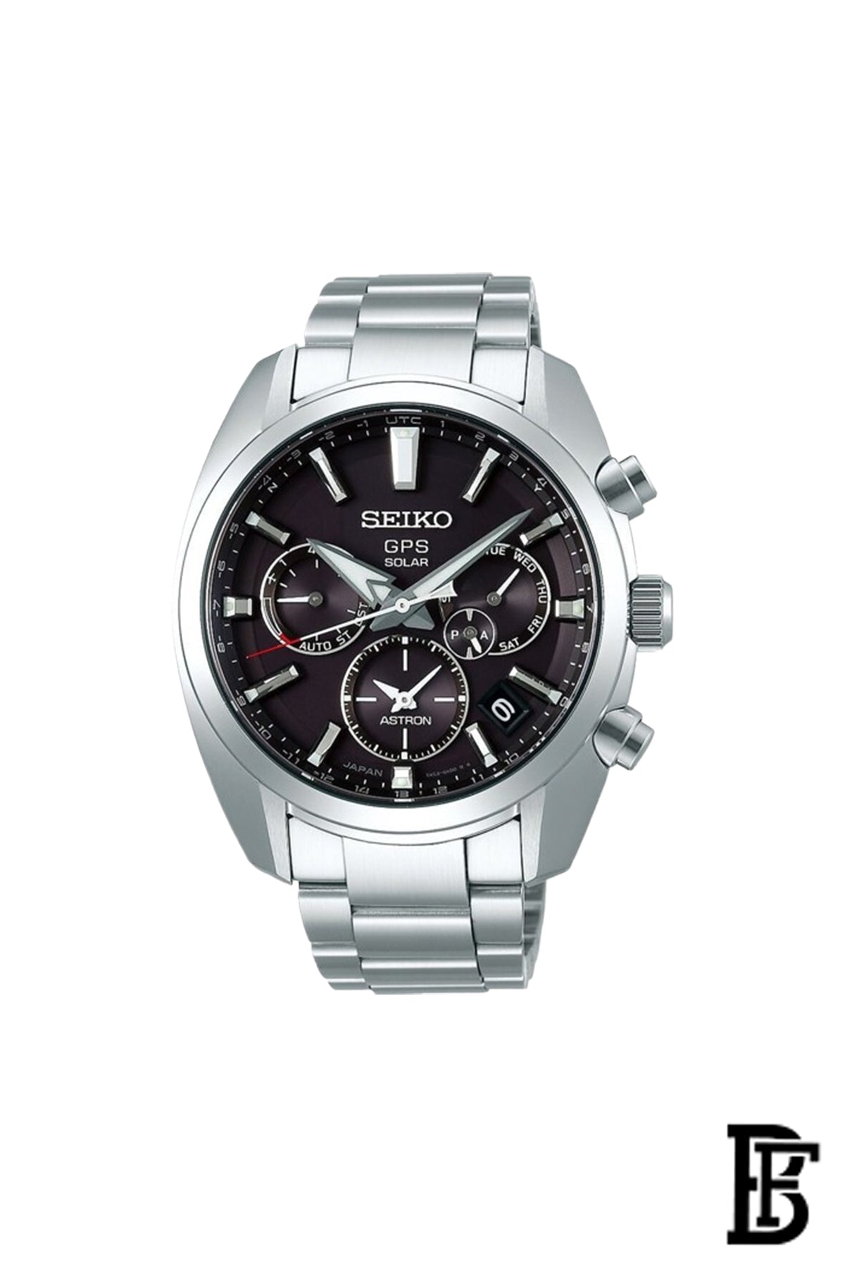 SEIKO Men's Hand Watch ASTRON Stainless Band, Black Dial SSH021J1 image 0