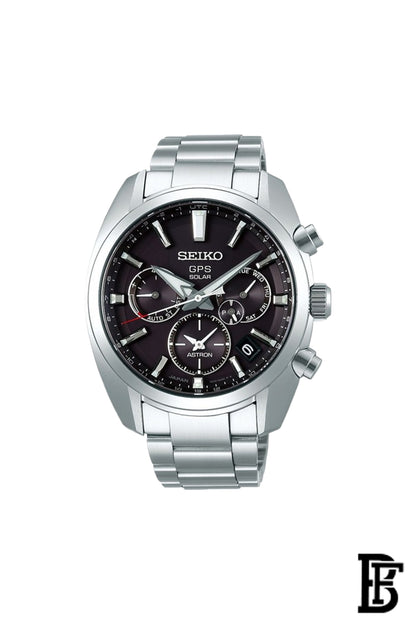 SEIKO Men's Hand Watch ASTRON Stainless Band, Black Dial SSH021J1 image 0
