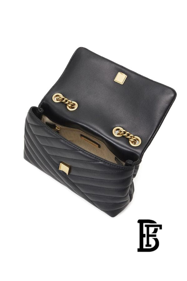 Tory Burch Black Leather Women Handbag 90452 001 – Elegant Everyday Shoulder Bag image 6