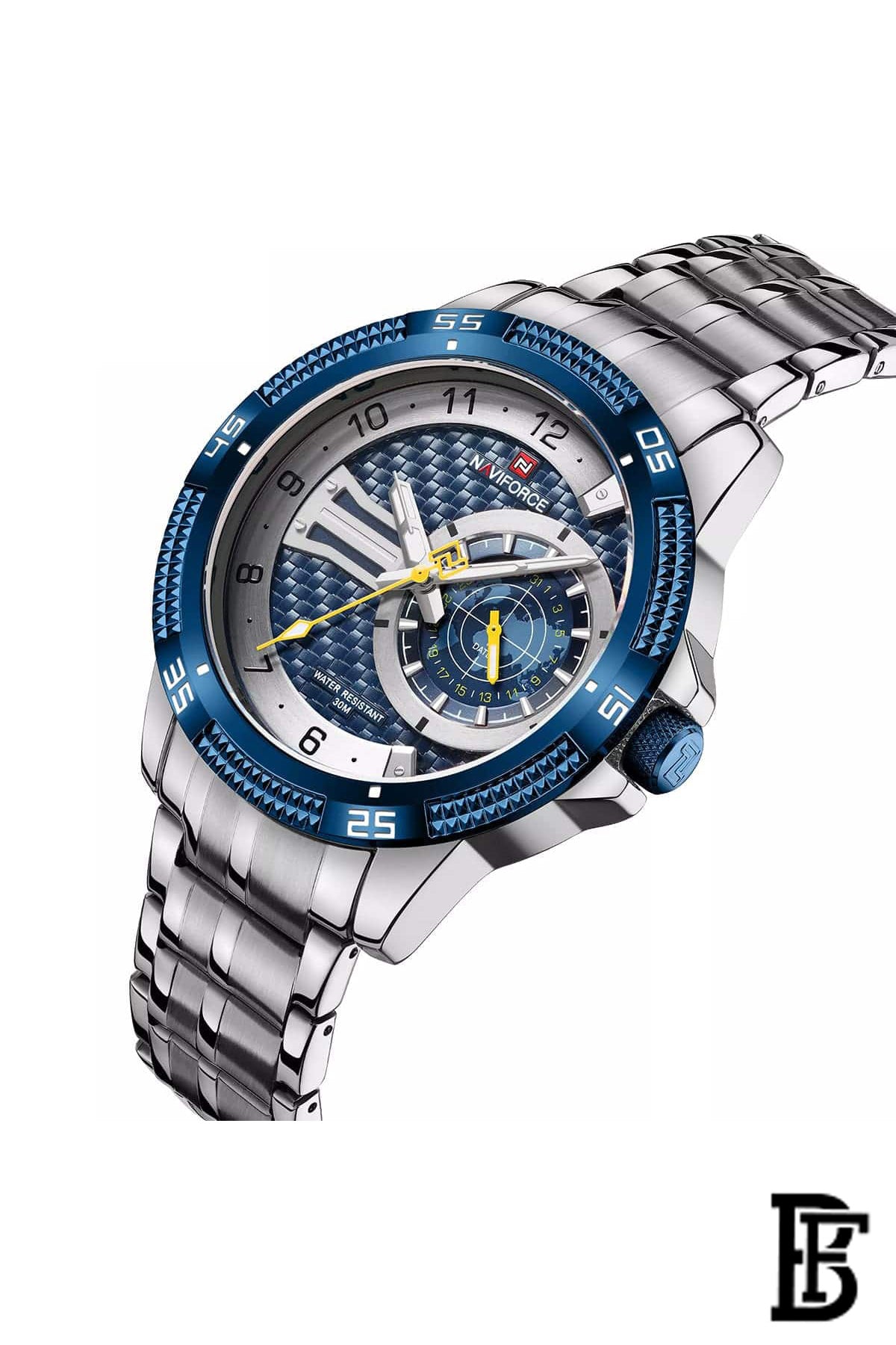 NAVIFORCE NF9206 SBE  MEN'S Stainless Steel Analog Wrist Watch image 2