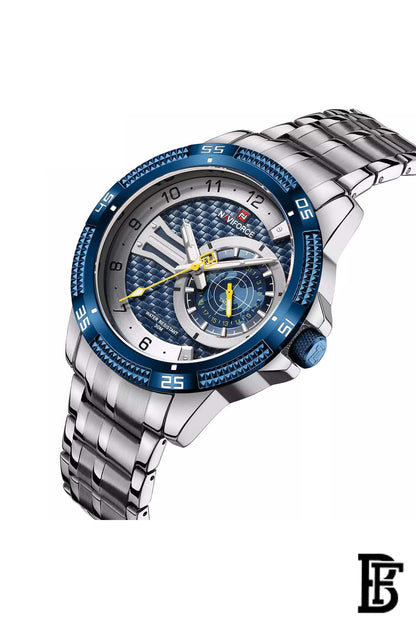 NAVIFORCE NF9206 SBE  MEN'S Stainless Steel Analog Wrist Watch image 2