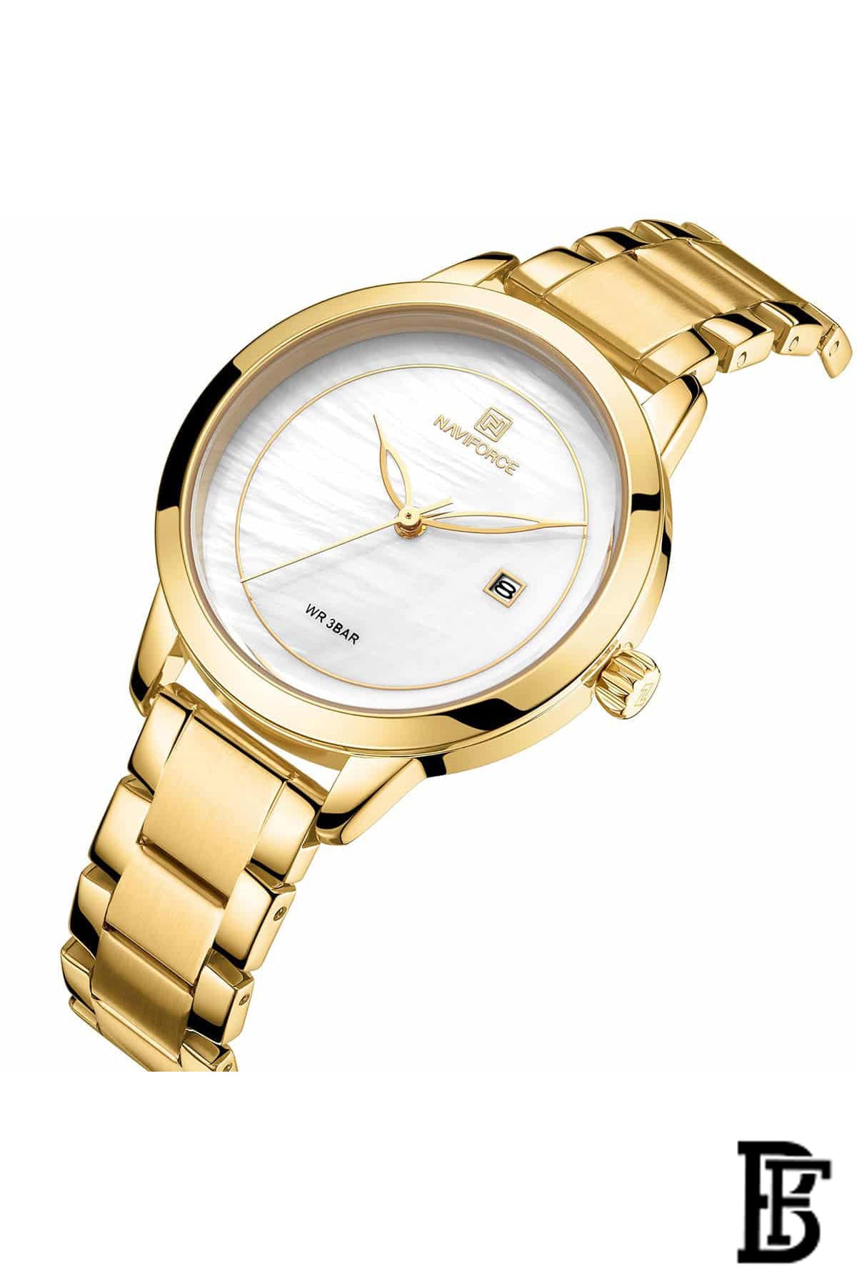 Naviforce NF5008 GW      Women's Analog Stainless Steel Watch image 2